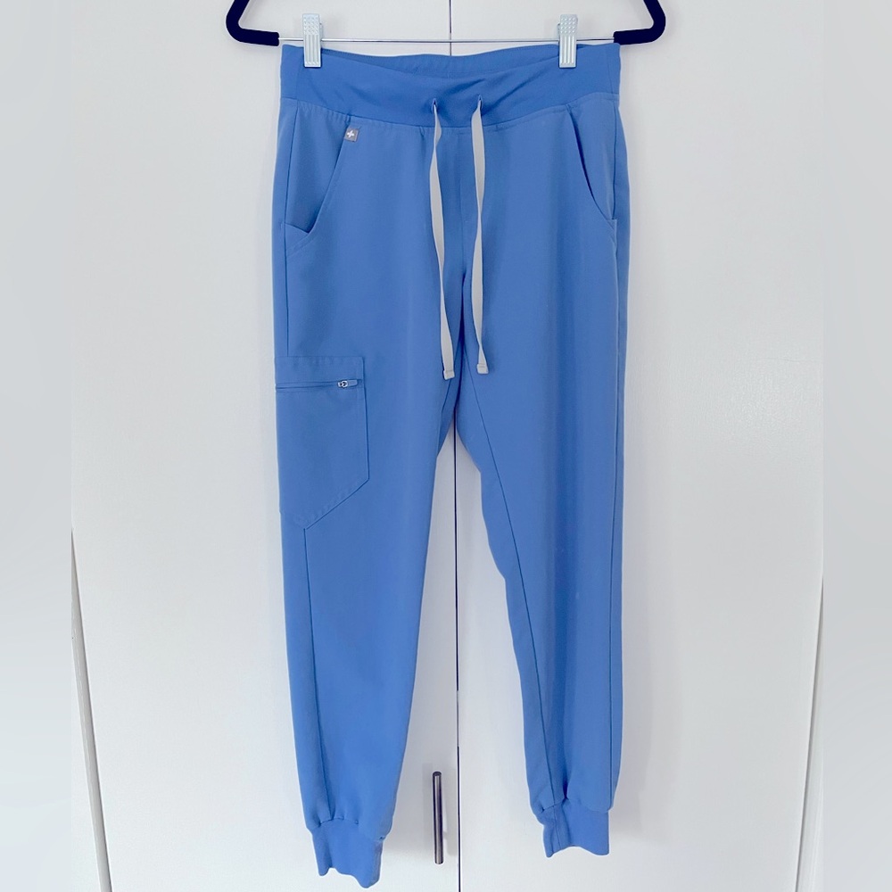 Figs Zamora Jogger Scrub Pants - Ceil Blue